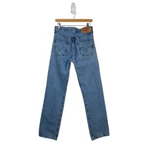 Vtg Levi's 501 Original Jeans Men's 32x36 Light Stonewash Straight Leg Cotton